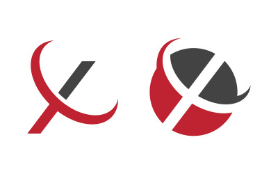 X-Buchstaben-Design Logo-Vorlage Symbol Illustration Design v.6