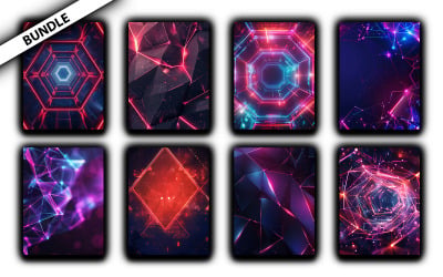 Digital tech Background bundle design