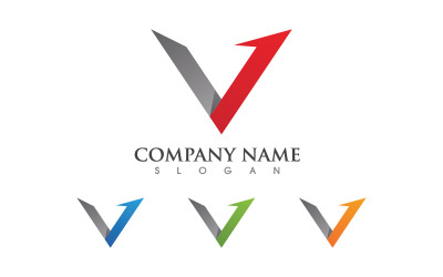 V-Buchstabensymbol Logo-Vorlage Design-Illustration v.16