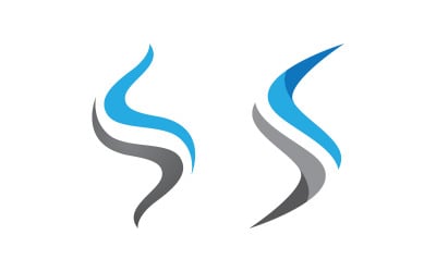 Vektorvorlage für das Design des Geschäftsbuchstaben-S-Logos v.24