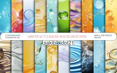 Abstract Liquid Background Liquid Bubbles Abstract Abstract Silver Waves Abstract Texture Background