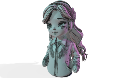 Anime Bebek Koleksiyonluk Büst &amp;quot;Alacakaranlık İlham Perisi&amp;quot; Ücretsiz 3D Model