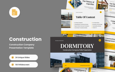 Apresentação de slides de construção e imobiliário