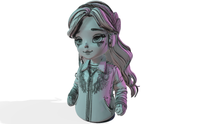 Boneca de anime colecionável Busto &amp;quot;Twilight Muse&amp;quot; Modelo 3D grátis