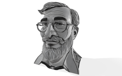 Buste d&amp;#39;homme distingué - Modèle 3D gratuit