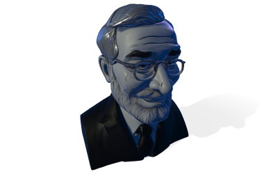 Busto de caballero sabio, modelo 3D gratuito