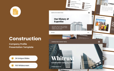 Empresa de construção moderna Google Slides