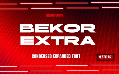 Famiglia di font Bekor Condensed
