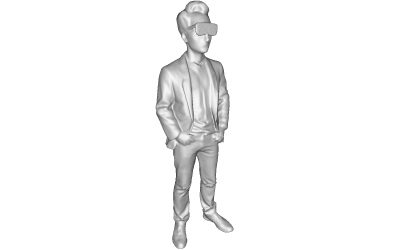 Futuristisches Selbstvertrauen, kostenloses 3D-Druckmodell