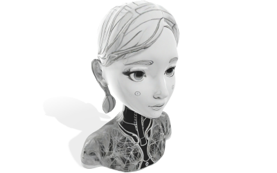 3D-модель Cyber Maiden