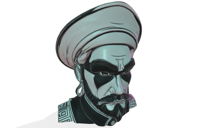 Mystical Turban Bust 3D Model