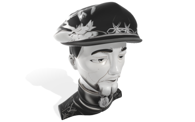 Utsmyckad Gentleman Bust 3D-modell