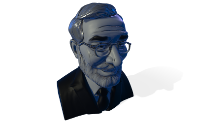 Wise Gentleman Bust Free 3D Model
