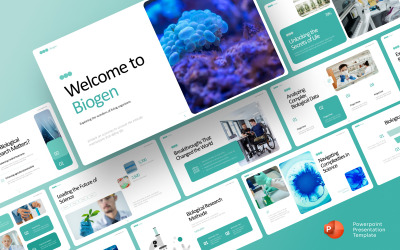Biologický výzkum PowerPoint prezentační šablona