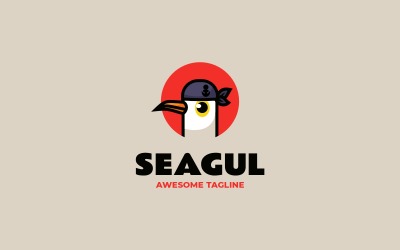 Logo mascotte semplice Seagul 23