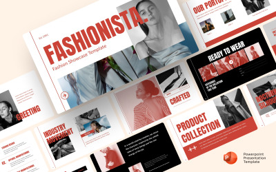 Modèle de présentation PowerPoint de vitrine de mode