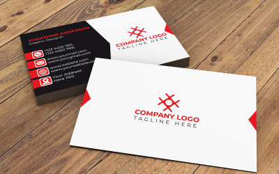 Névjegykártya Vector Minimális Design