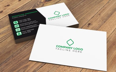 Design creativo e minimalista del biglietto da visita