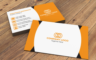 Design minimalista creativo per biglietti da visita