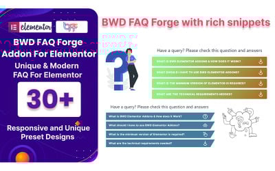 FAQ Forge WordPress плагин для Elementor
