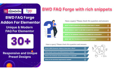 FAQ Forge WordPress Plugin For Elementor