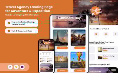 Nautica Tour - Travel Adventure Landing Page