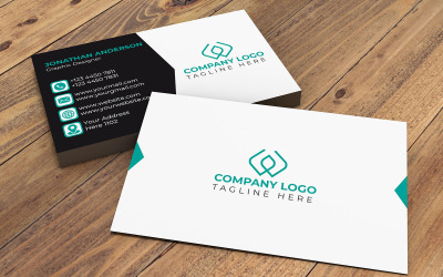 Premium-Visitenkartendesign im minimalistischen Stil