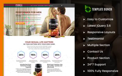 Solución de Forex para Hombres: Tema multipropósito de Shopify para un solo producto