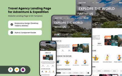SwiftTrip – Abenteuerreise-Landingpage für Expeditionen