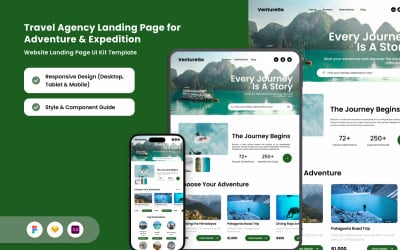 VentureGo - Ultimate Travel Landing Page for Adventure