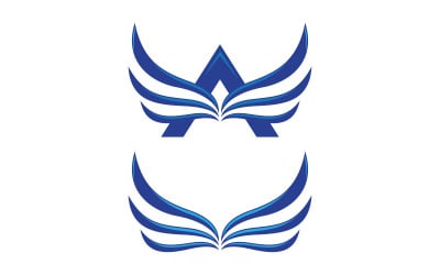 Eagle Hawk vinge ikon Mall logotyp illustration design v.24
