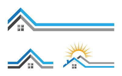 Home Industrial Property Konzept Symbol Logo Illustration v.100