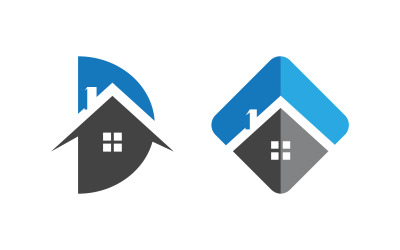 Home proprietà industriale concetto icona logo illustrazione v.119