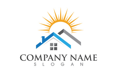 Logo-Illustration zum Konzept „Home Industrial Property“ v.122