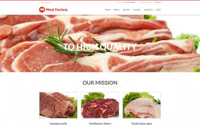 Benefici per la salute del tema WordPress di carne