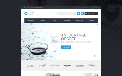 Contact Lens Store PrestaShop Theme