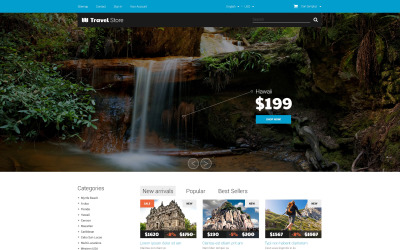 惊险冒险PrestaShop主题