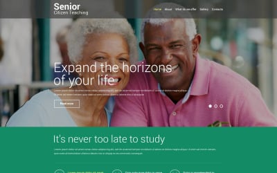 Modelo de site responsivo à educação