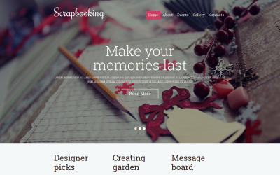 Plantilla de sitio web adaptable de Crafts