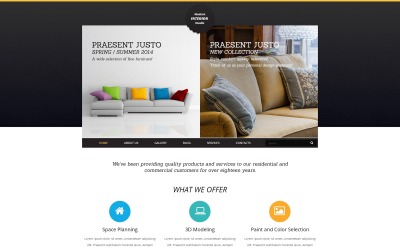 Plantilla Joomla de arte interior