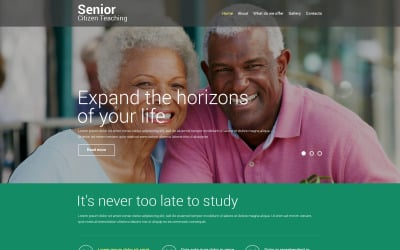 Responsieve websitesjabloon voor onderwijs