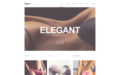 Responsive Refined Lingerie WordPress Theme #50936