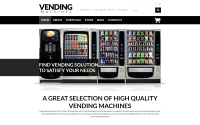 Responsive Vending Machine Business Woocommerce #50925