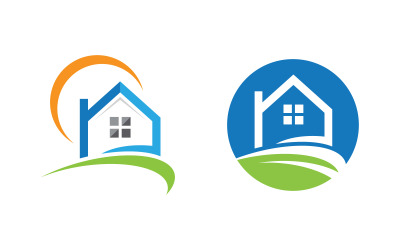 Home Industrial Property Konzept Symbol Logo Illustration v.132