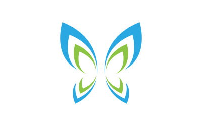 Шаблон дизайна логотипа Butterfly Beauty Vector v.23