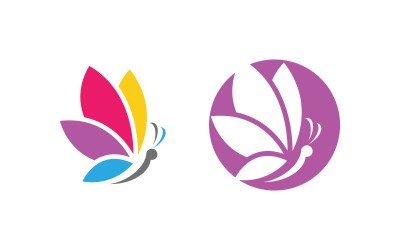 Шаблон дизайна логотипа Butterfly Beauty Vector v.24
