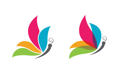 Шаблон дизайна логотипа Butterfly Beauty Vector v.26