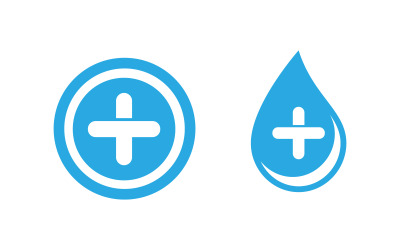 Gesundes medizinisches Symbol, Vektor-Logo-Illustrationsdesign v.5