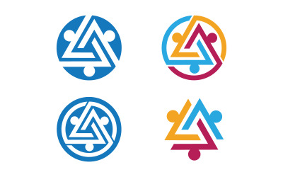 People Group Care Community-Netzwerk und soziales Logo-Design v.120