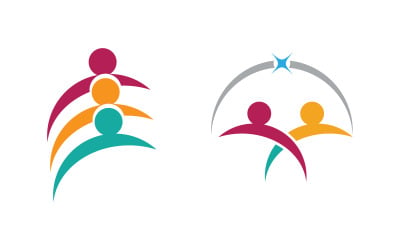 Progettazione del logo sociale e della rete di comunità di cura del gruppo di persone v.152